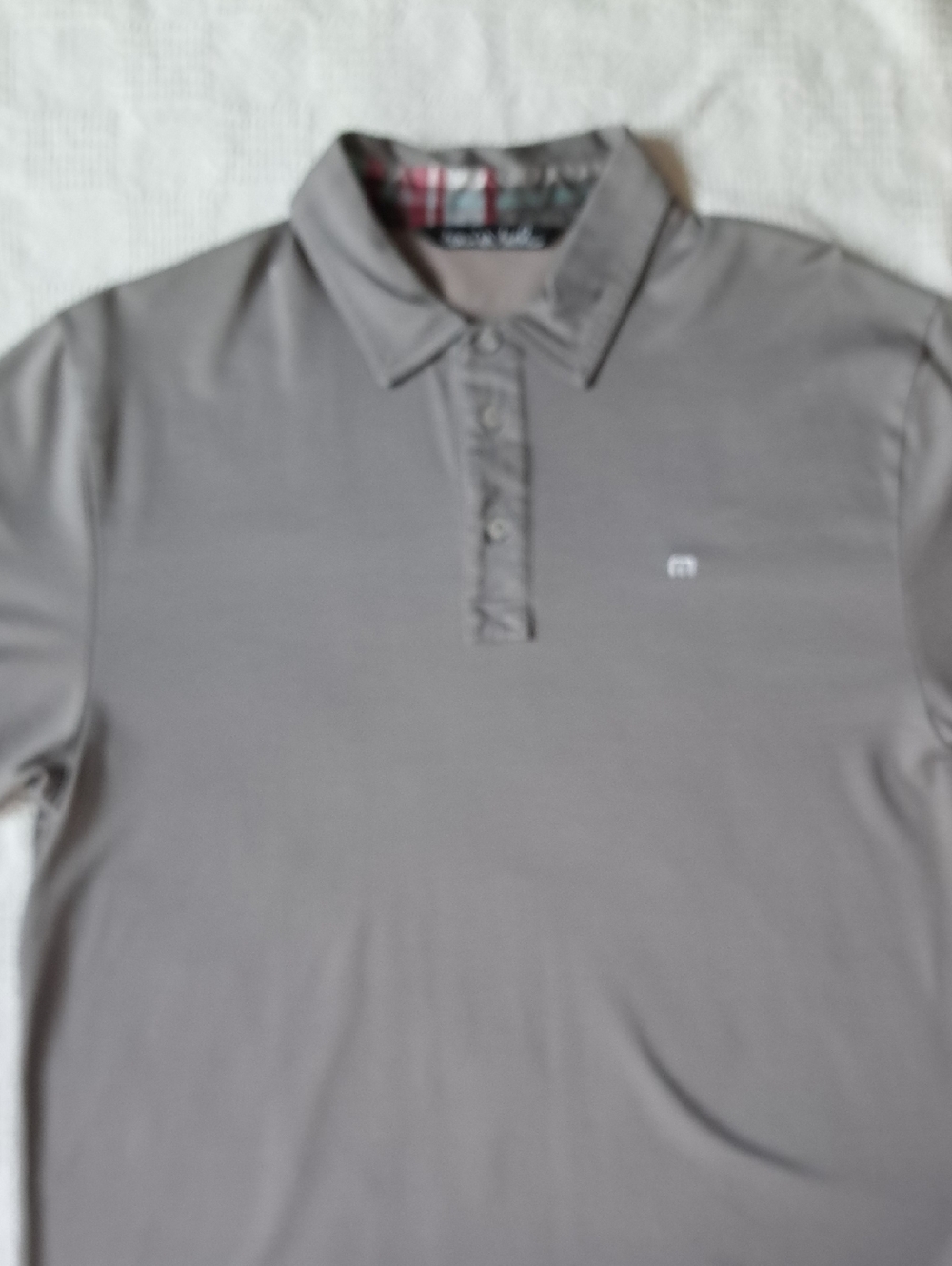 Travis Mathew Men's Gray Polo Shirt
